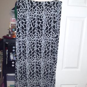 Black and white skirt